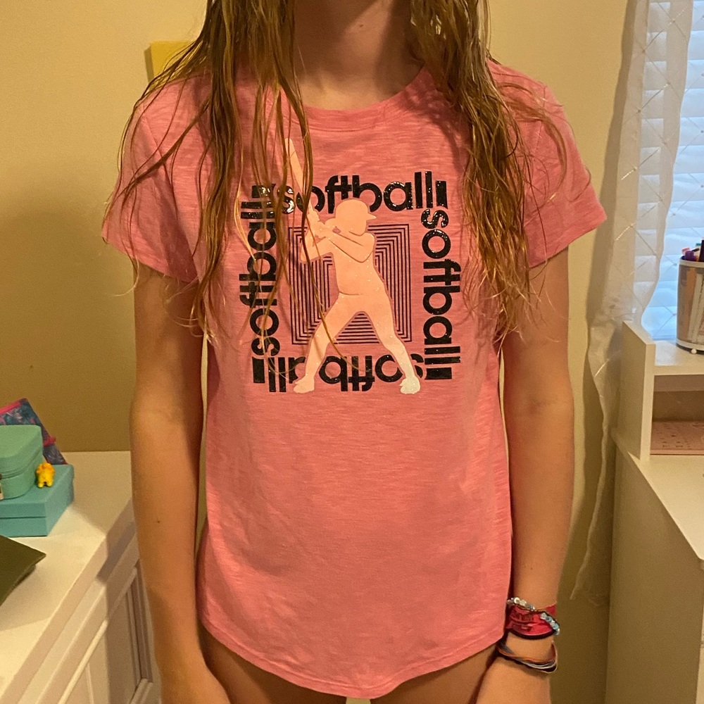 Cut Back Girls Softball Tee